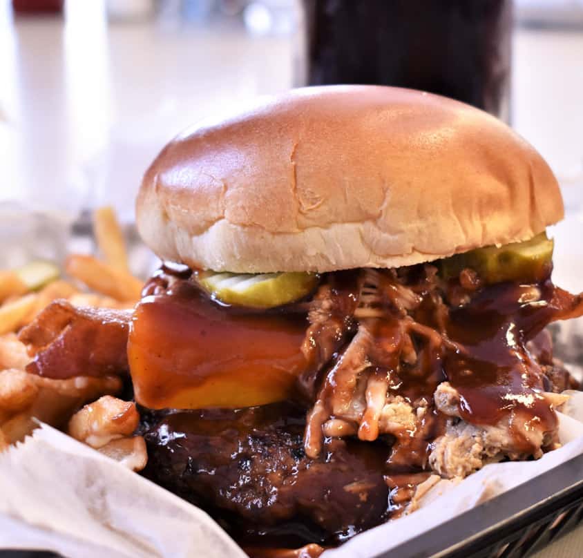 The Oasis Burger at Oasis Diner